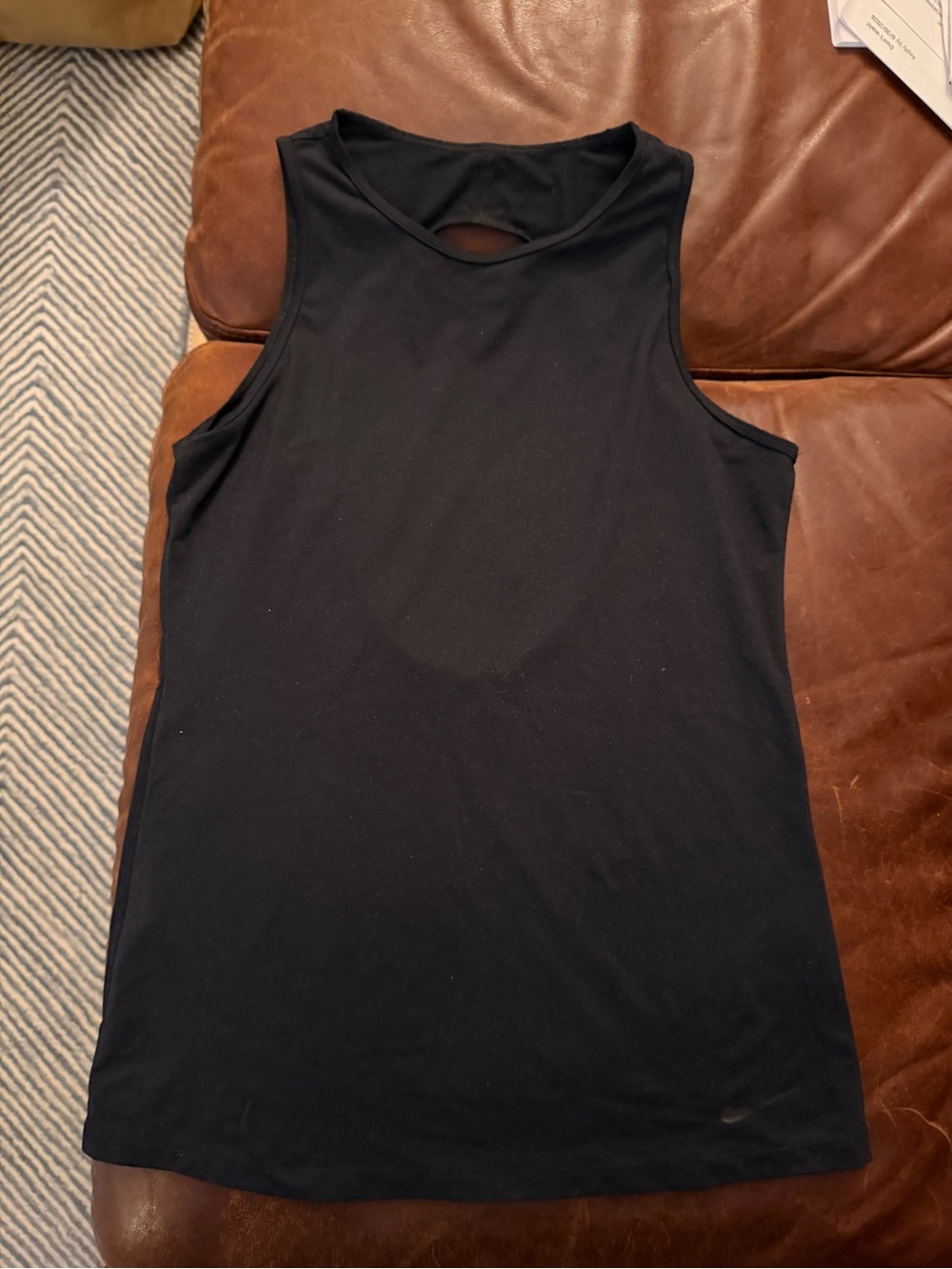 Nike Women's Racerback Tank Tops - Black & Light Gray - Picture 6 of 8